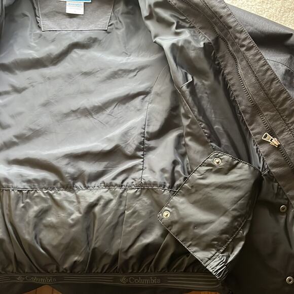 Columbia Interchange 3-in-1 Weatherproof Jacket Shell Small Dark Gray Omni-Tech - Picture 10 of 16